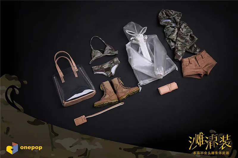 ONEPOP 1/6 Camo Hooded Tops Short Pants Transparent Raincoat dv-02 Female Summer Clothes Set Fit 12'' Action Figure Body
ONEPOP 1/6 Camo Hooded Tops Short Pants Transparent Raincoat dv-02 Female Summer Clothes Set Fit 12'' Action Figure Body