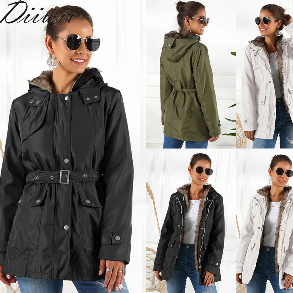 Diiwii зимняя женская куртка длинная шуба из искусственного меха пальто размера плюс женская подкладка теплое пальто, модная зимняя куртка с к... 
Diiwii зимняя женская куртка длинная шуба из искусственного меха пальто размера плюс женская подкладка теплое пальто, модная зимняя куртка с к...