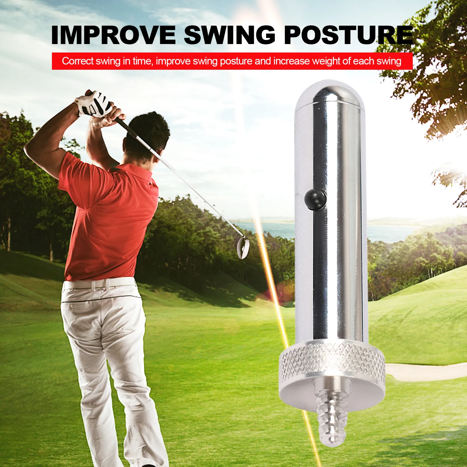 Golf Putter Training Aim Line Sight Training Golf Practice Aid Aim Line Corrector Aid Improve Tool Practice Golf Accessories
Golf Putter Training Aim Line Sight Training Golf Practice Aid Aim Line Corrector Aid Improve Tool Practice Golf Accessories
