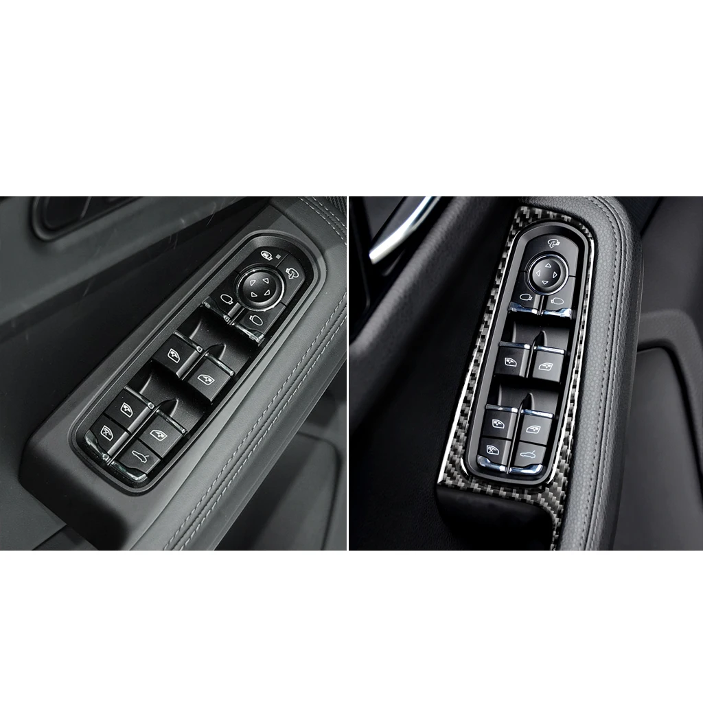 4PCS Car Window Lifter Switch Control Panel Carbon Fiber Sticker For Porsche Macan 2015-2018 Car Interior Trim Accessories 
4PCS Car Window Lifter Switch Control Panel Carbon Fiber Sticker For Porsche Macan 2015-2018 Car Interior Trim Accessories