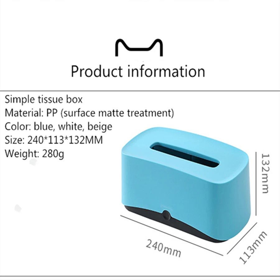 Newest Creative Tissue Box Plastic Living Room Chic Paper Towel Storage Box Hotel Restaurant Home Decoration Supplies Paper Tray 
Newest Creative Tissue Box Plastic Living Room Chic Paper Towel Storage Box Hotel Restaurant Home Decoration Supplies Paper Tray