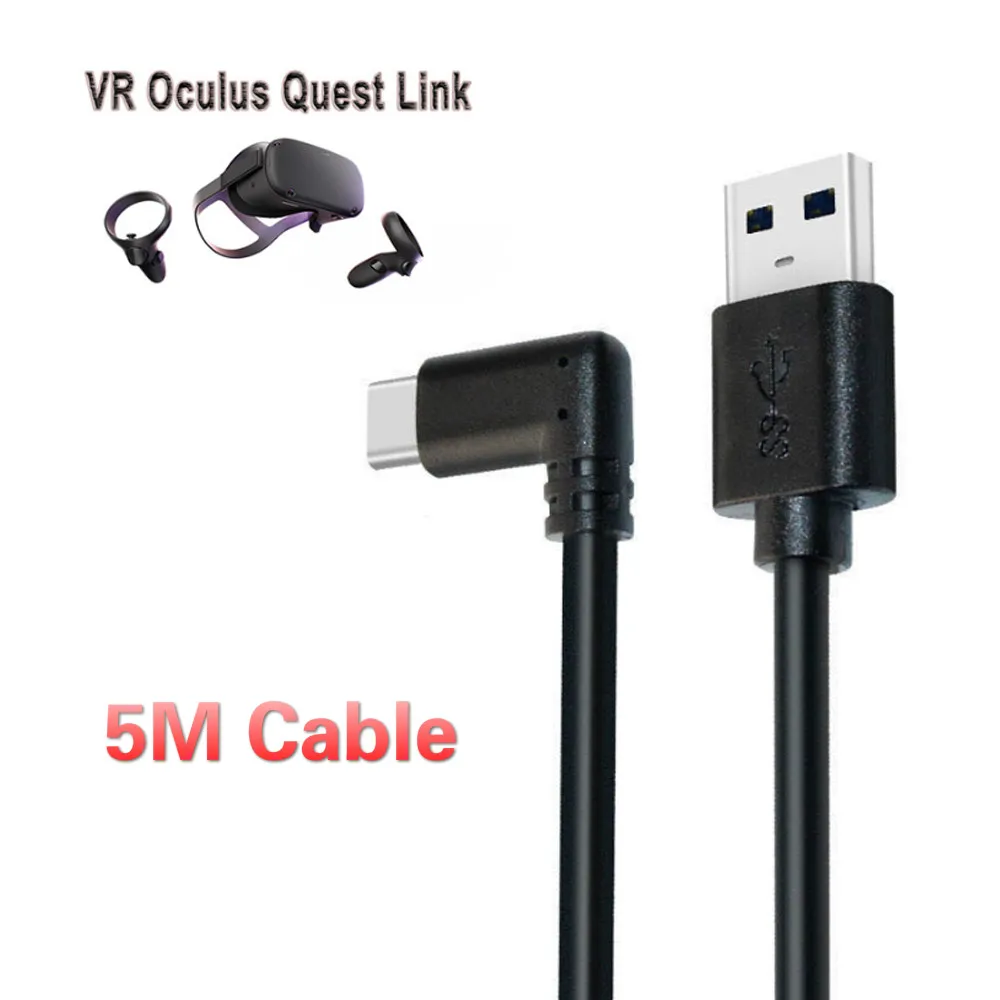 5 м USB 3 1 Type C кабель для передачи данных Oculus Quest VR гарнитуры|Аксессуары очков ВР/ДР| |