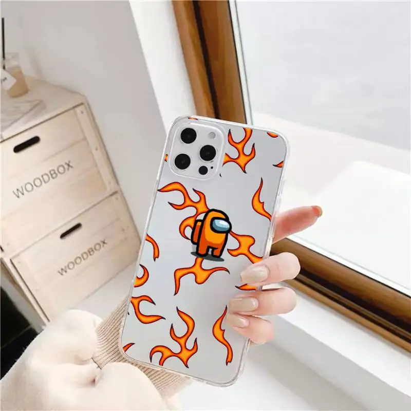 cartoon Among WE game Phone Case Transparent for iPhone 11 12 6 7 8 Pro X XS Max XR Plus Silicone Soft TPU Clear mobile bags 
cartoon Among WE game Phone Case Transparent for iPhone 11 12 6 7 8 Pro X XS Max XR Plus Silicone Soft TPU Clear mobile bags