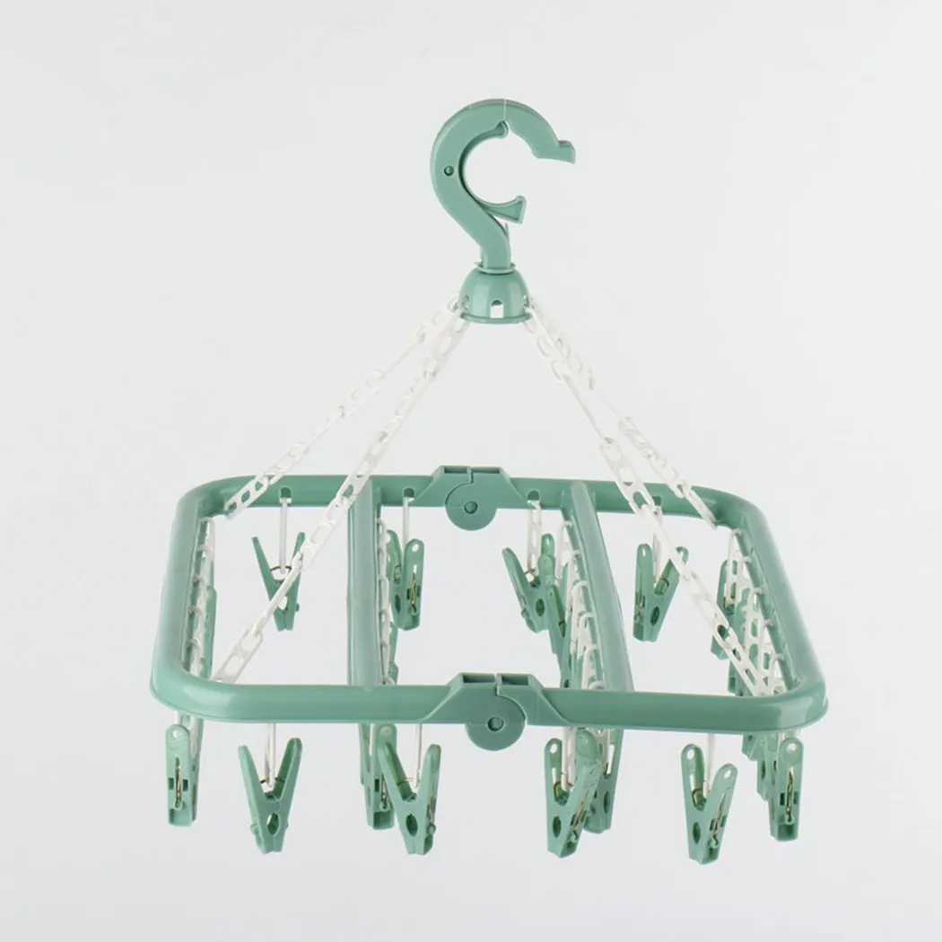 Multi Clip Hanger Drying Rack Household Folding Clip Hanger With 32 Drying Clips Multifunctional Drying Rack
Multi Clip Hanger Drying Rack Household Folding Clip Hanger With 32 Drying Clips Multifunctional Drying Rack