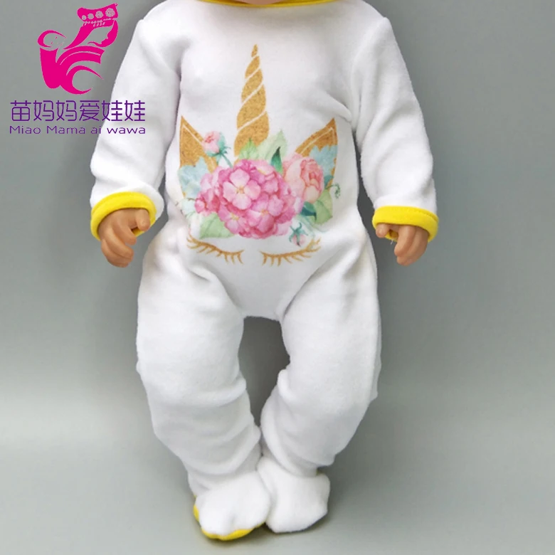 Кукольной одежды штаны комбинезон Фламинго одежда для Reborn Baby Doll комплекты детей