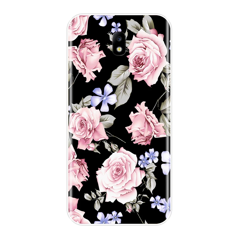 Чехол для телефона Samsung Galaxy J3 J5 J7 2015 2016 2017 J2 Prime красивые цветы мягкая задняя крышка