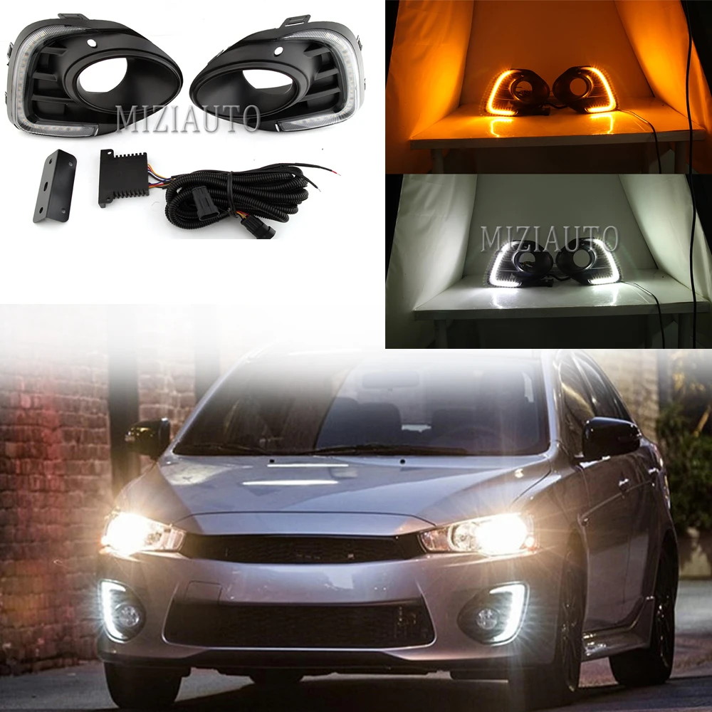 1pair LED DRL For Mitsubishi Lancer 2016 - 2019 Daytime running lights fog lights headlights Yellow Turn Signal Indicator Light
1pair LED DRL For Mitsubishi Lancer 2016 - 2019 Daytime running lights fog lights headlights Yellow Turn Signal Indicator Light