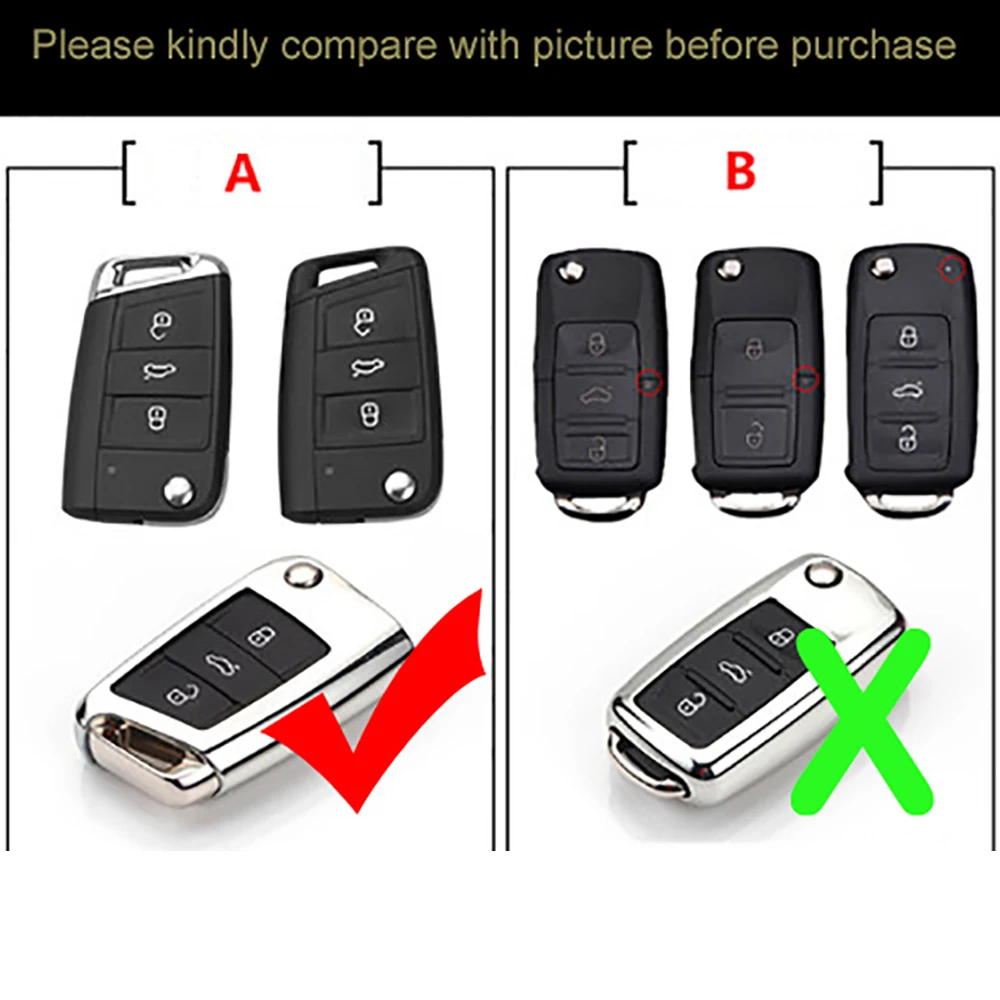For Volkswagen VW Golf 7 Mk7 For Skoda Octavia A7 Luminous Alloy+Leather Car Flip Key Protective Case Cover Shell Car-Styling
For Volkswagen VW Golf 7 Mk7 For Skoda Octavia A7 Luminous Alloy+Leather Car Flip Key Protective Case Cover Shell Car-Styling
