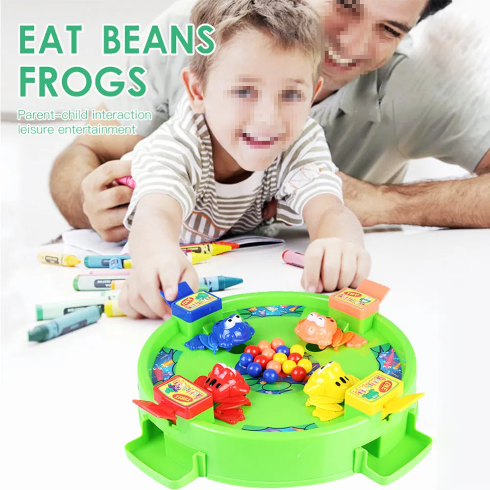 

Hungry Frogs 3D Battle Board Games Frogs Eating Balls Play Set Table Game Funny Emulational (Random Color)