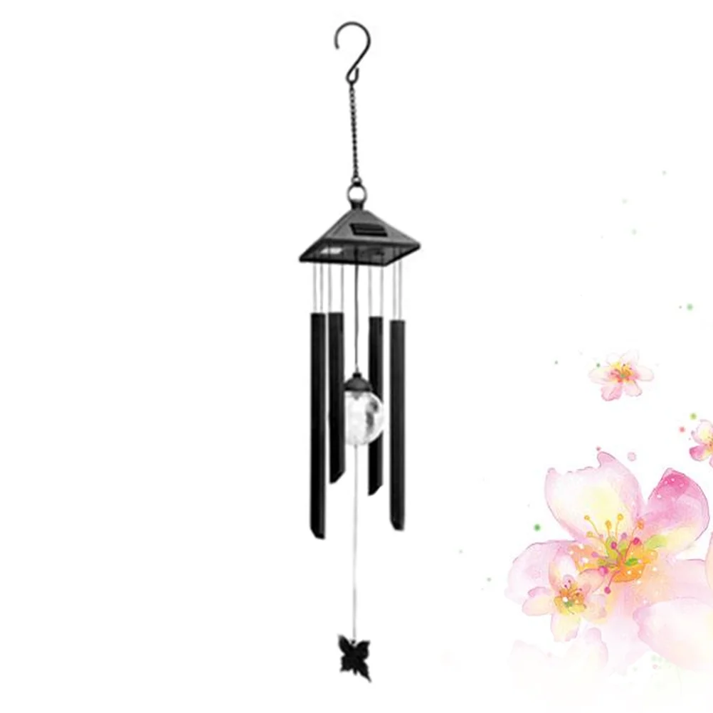 Solar Wind Chime Lamp Outdoor Metal Shell LED Wind Chime Light Colorful Decoration Light for Home Party Yard Festival (Black) q5
Solar Wind Chime Lamp Outdoor Metal Shell LED Wind Chime Light Colorful Decoration Light for Home Party Yard Festival (Black) q5