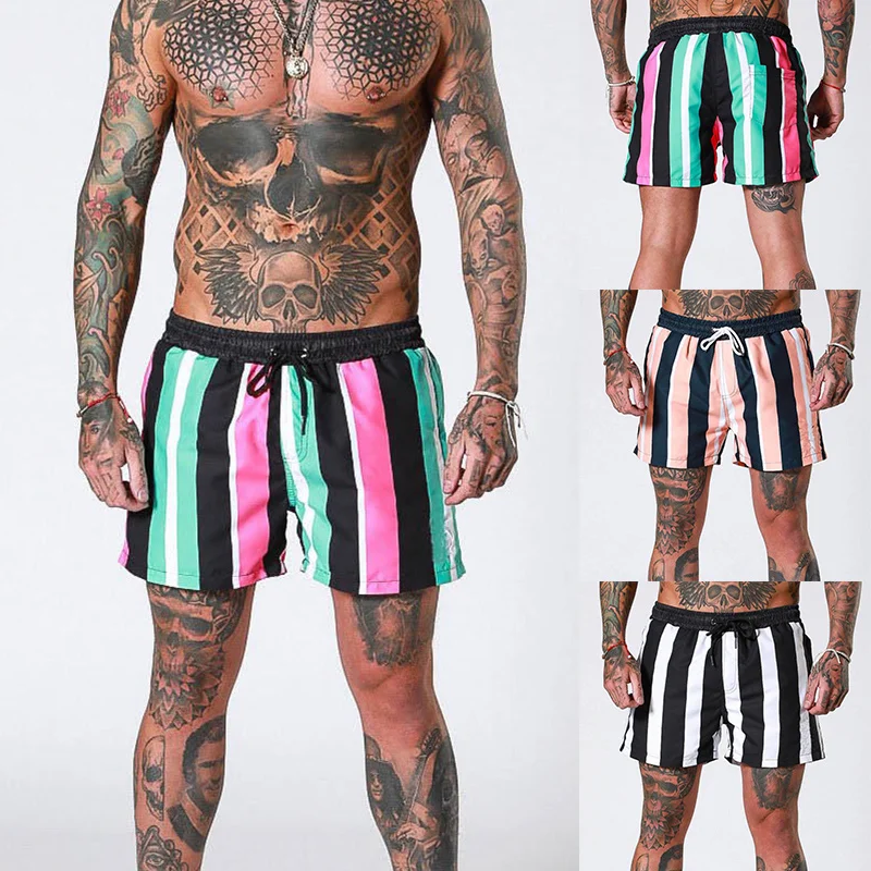 Men Stripe Elastic Quick Drying Sport Shorts Breathable for Summer Beach Running JL
Men Stripe Elastic Quick Drying Sport Shorts Breathable for Summer Beach Running JL