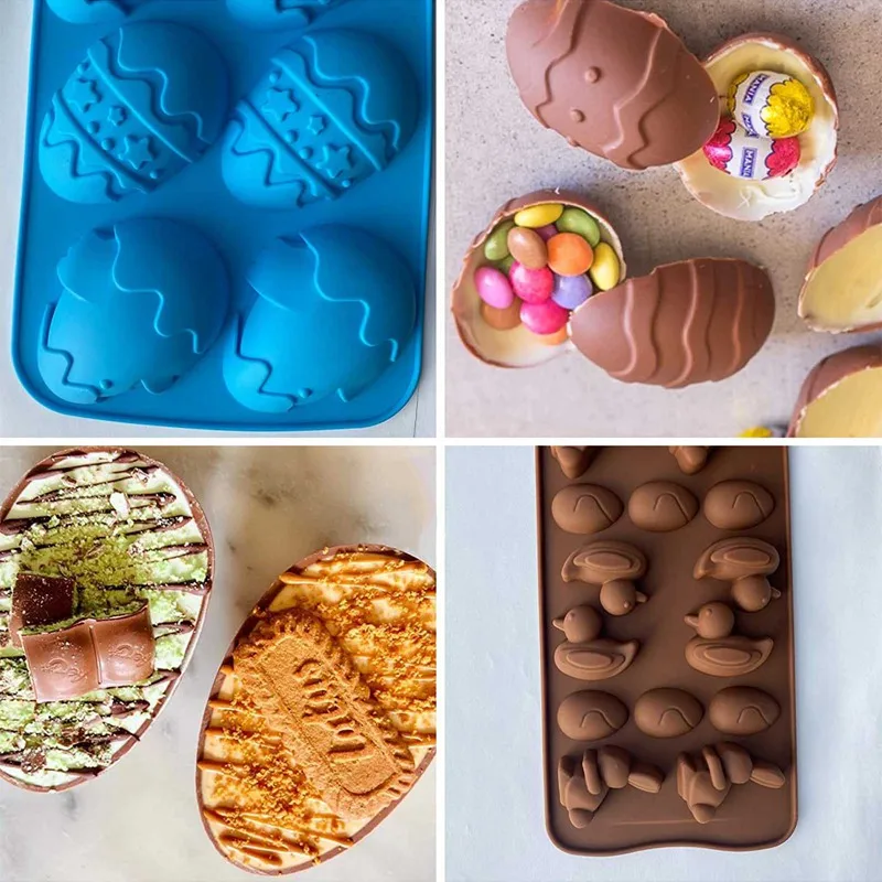 New Easter Egg Shaped Silicone Baking Mold 3D Cake Mold Muffin Chocolate Cookie Baking Mould Pan Ice Candy Jelly Maker Mould
New Easter Egg Shaped Silicone Baking Mold 3D Cake Mold Muffin Chocolate Cookie Baking Mould Pan Ice Candy Jelly Maker Mould