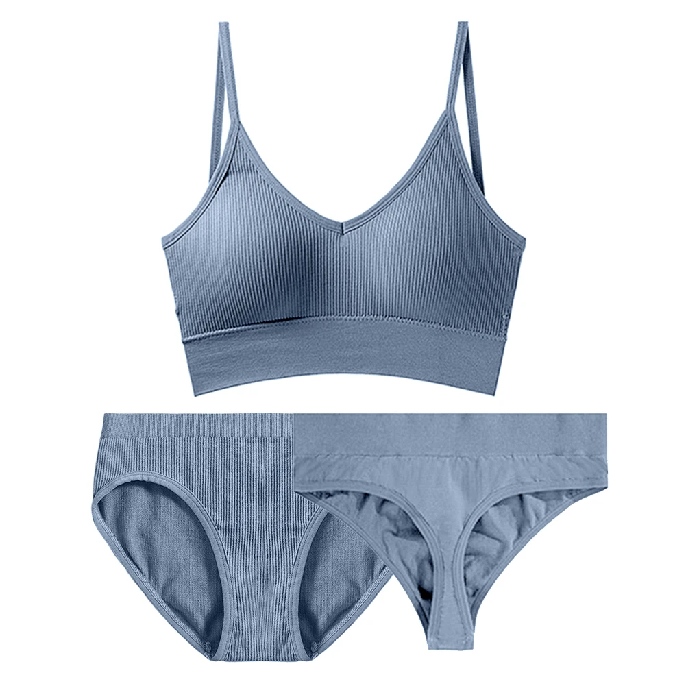 Ladies Pure Cotton Comfortable Breathable Lingerie Set High Stretch One Piece Underwear Bra + Panties + Thong 3pPCS/Set CYHWR
Ladies Pure Cotton Comfortable Breathable Lingerie Set High Stretch One Piece Underwear Bra + Panties + Thong 3pPCS/Set CYHWR
