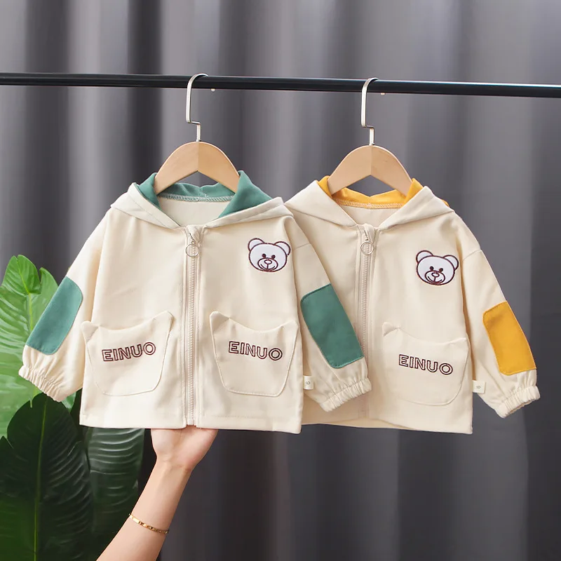 Autumn Children Clothing Jacket Zipper Shirt Cartoon Cotton Hooded Multicolor Round Neck Long-Sleeved Baby Clothing
Autumn Children Clothing Jacket Zipper Shirt Cartoon Cotton Hooded Multicolor Round Neck Long-Sleeved Baby Clothing