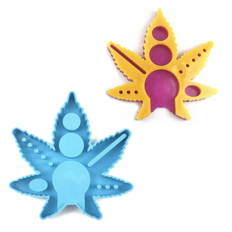 Leaf Shape Cigarette Spice Grinder Epoxy Resin Mold Serving Tray Silicone Mould DIY Crafts Jewelry Home Decorations Casting Too
Leaf Shape Cigarette Spice Grinder Epoxy Resin Mold Serving Tray Silicone Mould DIY Crafts Jewelry Home Decorations Casting Too
