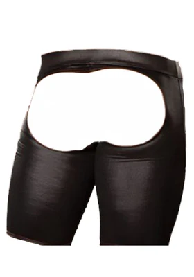 Oversize men's sexy sexy imitation leather stretch temptation hollow out low-waisted boxers
Oversize men's sexy sexy imitation leather stretch temptation hollow out low-waisted boxers