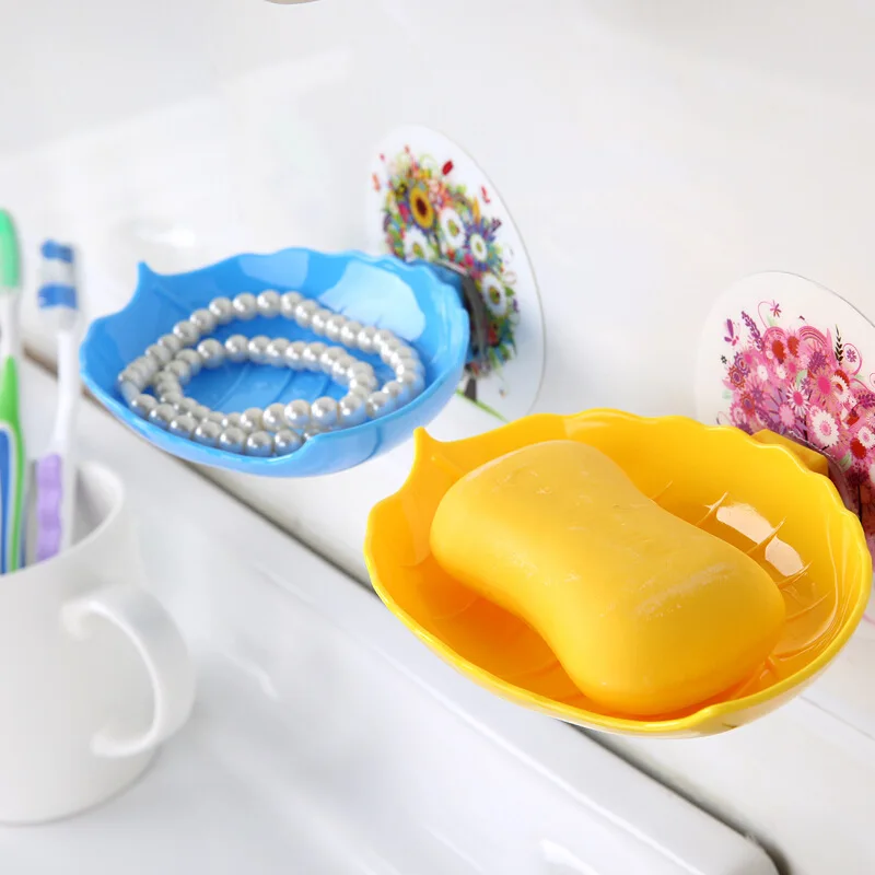 Soap Rack Bathroom Dish Plate Case Wall Mounted Sponge Draining Non-slip Plastic Holder Storage Rack Leaf Shape Bathroom Supplie
Soap Rack Bathroom Dish Plate Case Wall Mounted Sponge Draining Non-slip Plastic Holder Storage Rack Leaf Shape Bathroom Supplie