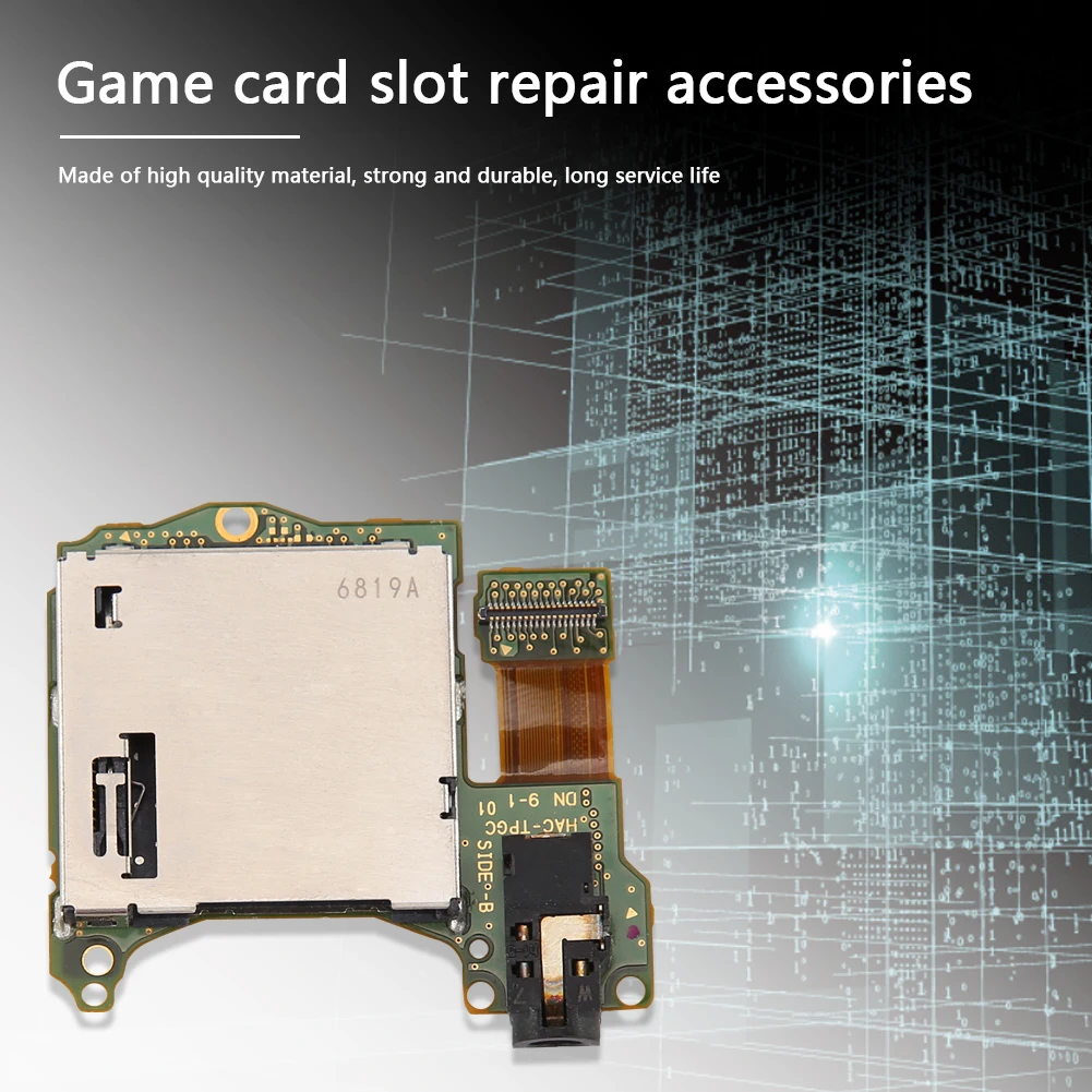Game Card Slot with Headphone Jack Boards Lightweight Games Playing Elements for Nintendo Switch Replacement Part
Game Card Slot with Headphone Jack Boards Lightweight Games Playing Elements for Nintendo Switch Replacement Part