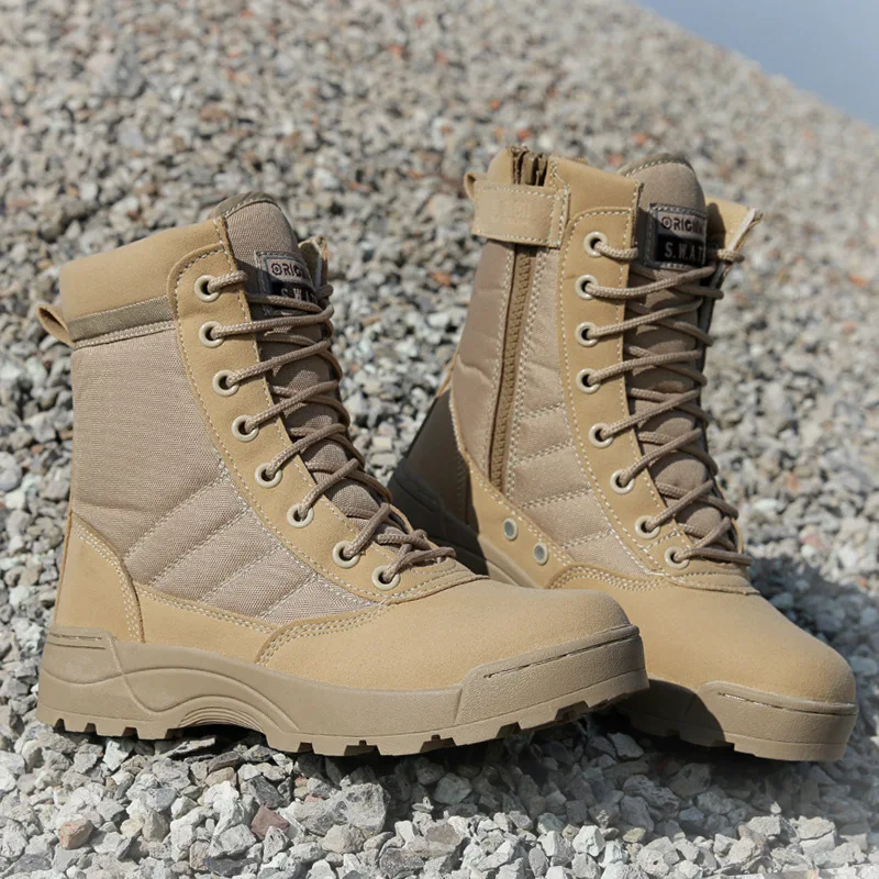 Men Desert Tactical Military Boots Mens Work Safty Shoes SWAT Army Boot Zapatos Ankle Lace-up Combat Boots 2020 New
Men Desert Tactical Military Boots Mens Work Safty Shoes SWAT Army Boot Zapatos Ankle Lace-up Combat Boots 2020 New