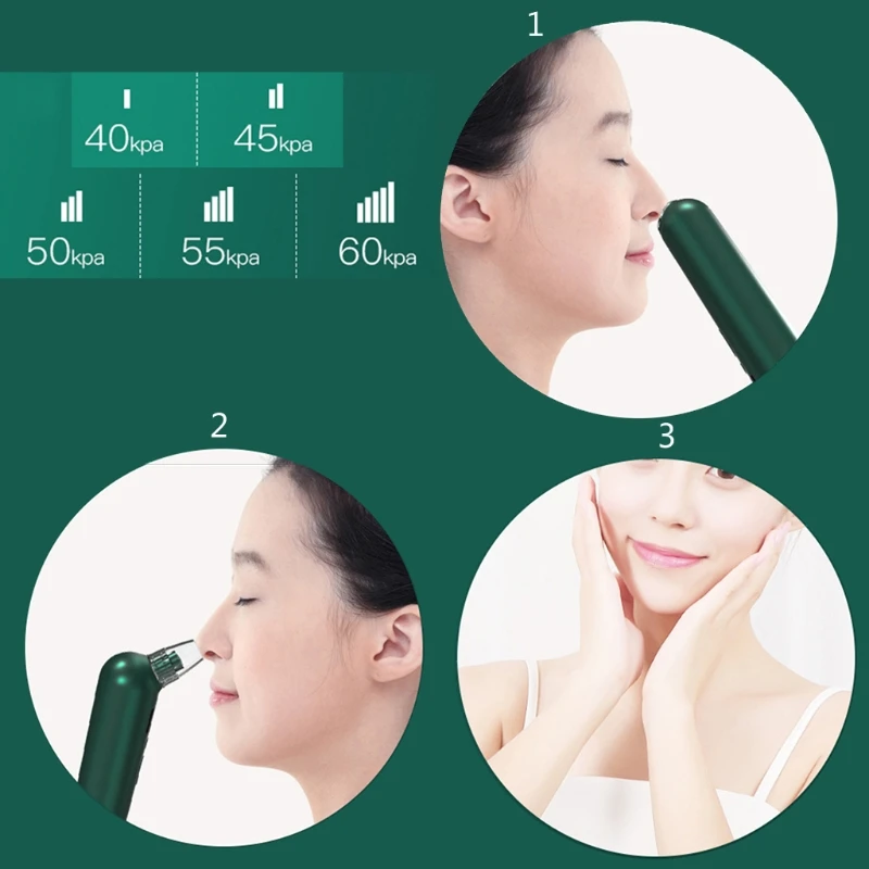 27RC Electric Blackhead Removal Tool with Replaceable Probes USB Rechargeable Comedone Acne Extractor with Hot Compress
27RC Electric Blackhead Removal Tool with Replaceable Probes USB Rechargeable Comedone Acne Extractor with Hot Compress