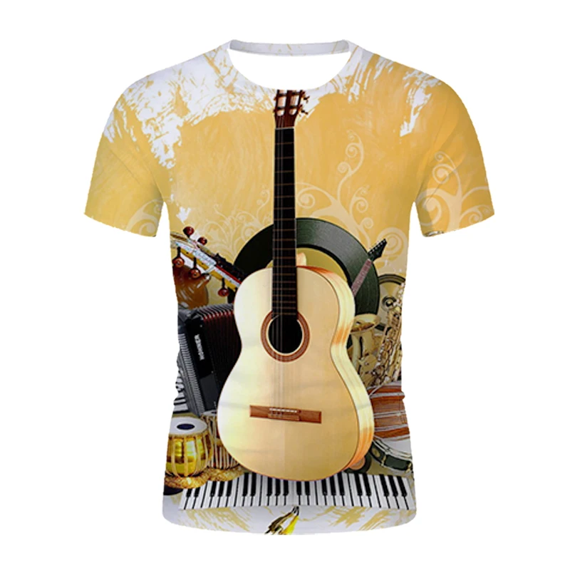 New Hot-selling T-shirt Unisex Music Symbol 3d Guitar Breathable Shirt Unique Men's Anime Clothing Oversized T-shirt Xxs-6xl
New Hot-selling T-shirt Unisex Music Symbol 3d Guitar Breathable Shirt Unique Men's Anime Clothing Oversized T-shirt Xxs-6xl