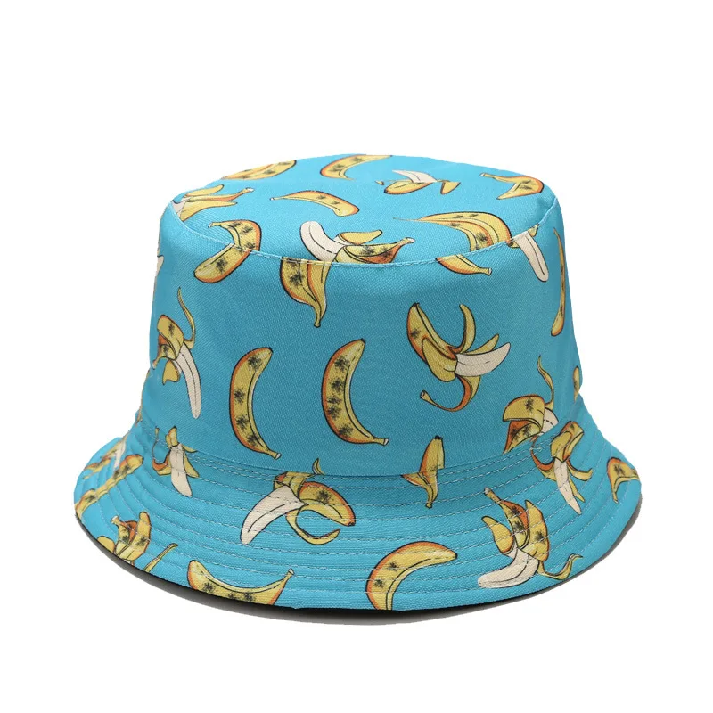 Fashion Printed Fruit Reversible Bucket Hat For Women Cotton Two Side Wear Floral Fishing Cap Summer Female Beach Sun Pineapple
Fashion Printed Fruit Reversible Bucket Hat For Women Cotton Two Side Wear Floral Fishing Cap Summer Female Beach Sun Pineapple