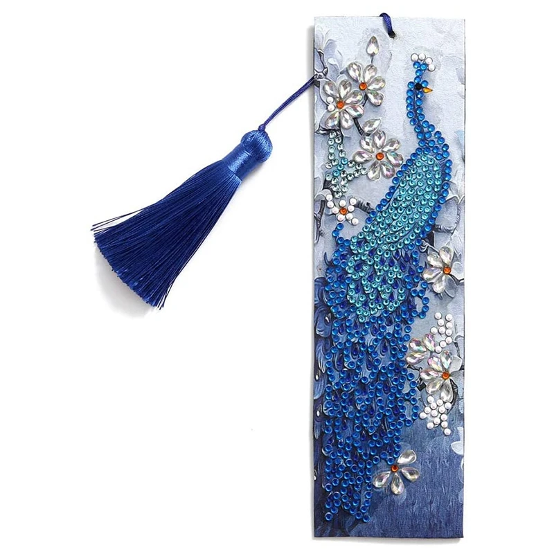 DIY Diamond Painting Bookmark, Painting By Numbers Kit, Embroidery Painting Tassel Leather Bookmark Set, Peacock
DIY Diamond Painting Bookmark, Painting By Numbers Kit, Embroidery Painting Tassel Leather Bookmark Set, Peacock