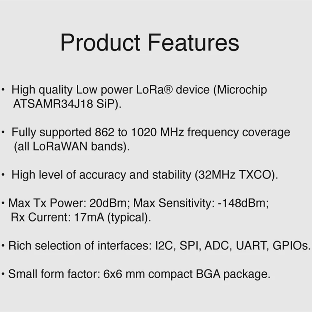 RAK4260 LoRa Module Evaluation Development Board WisBlock with RAK4261 RAK5005 Support 862 to 1020MHz LoRaWAN Bands
RAK4260 LoRa Module Evaluation Development Board WisBlock with RAK4261 RAK5005 Support 862 to 1020MHz LoRaWAN Bands