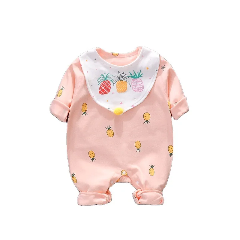 Unisex Newborn Rompers Cartoons Printed Outfits Clothes Long Sleeve Shoulder Buckle Onesie with Baby Bib Spring Autumn Bodysuit
Unisex Newborn Rompers Cartoons Printed Outfits Clothes Long Sleeve Shoulder Buckle Onesie with Baby Bib Spring Autumn Bodysuit