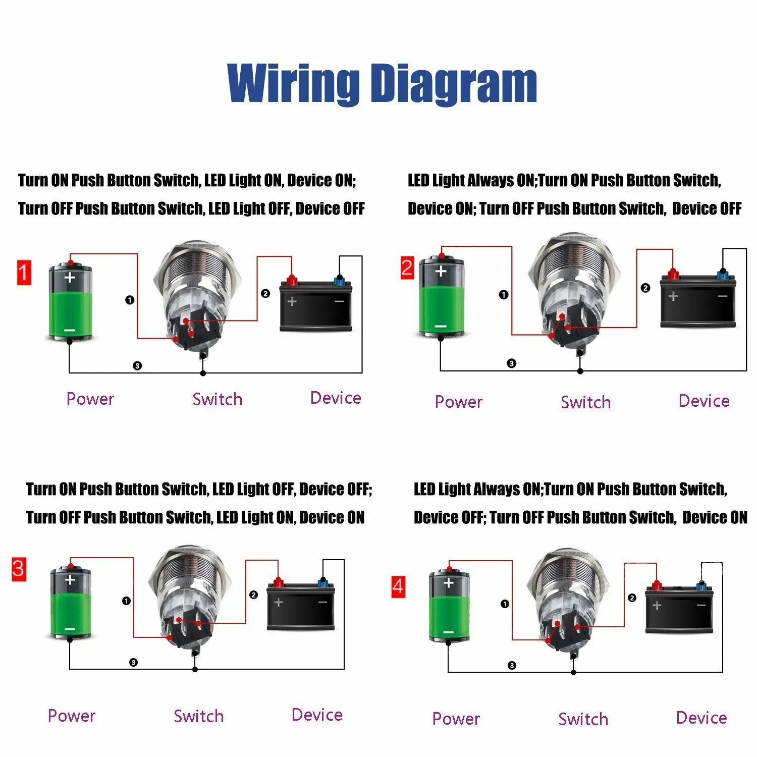 IK10 Push Button Switch Controller 12V DC Self-locking Ring indicator Silver alloy W/ Pigtail Socket
IK10 Push Button Switch Controller 12V DC Self-locking Ring indicator Silver alloy W/ Pigtail Socket