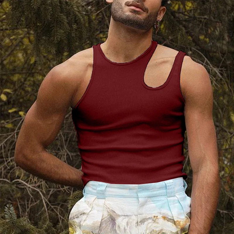Men Vest Sleeveless T-shirt Suspender Fitting Tight Bottomed Underwear Fashion Sexy Slim Fit Solid Color Men's Vest Gym Clothing
Men Vest Sleeveless T-shirt Suspender Fitting Tight Bottomed Underwear Fashion Sexy Slim Fit Solid Color Men's Vest Gym Clothing