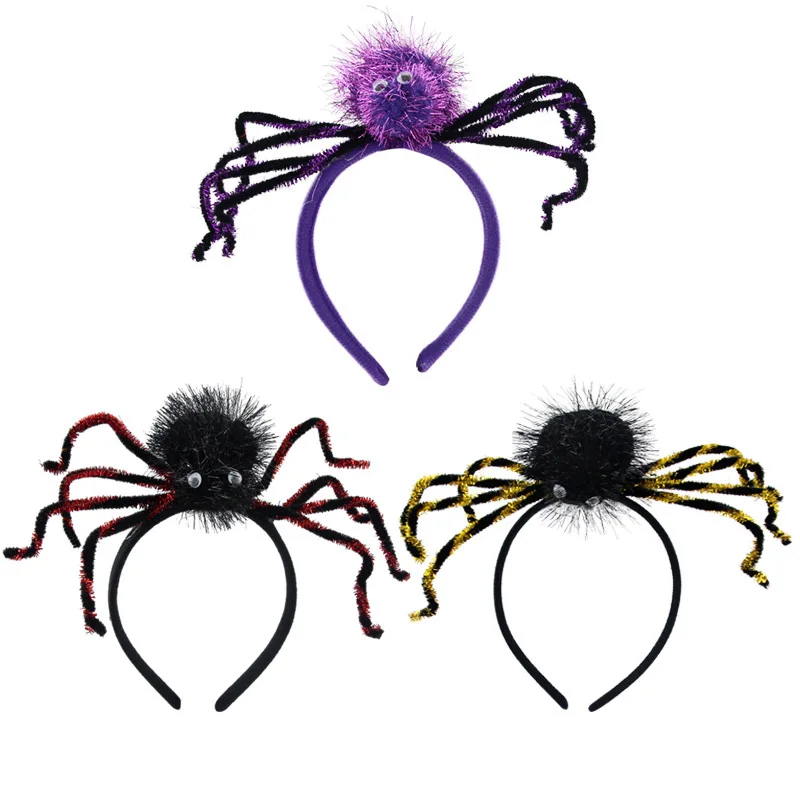 

Adult Kids Halloween Headband Pumpkin Spider Hair Hoop Witch Cosplay Headdress Halloween Party Props Kids Girl Hair Accessories