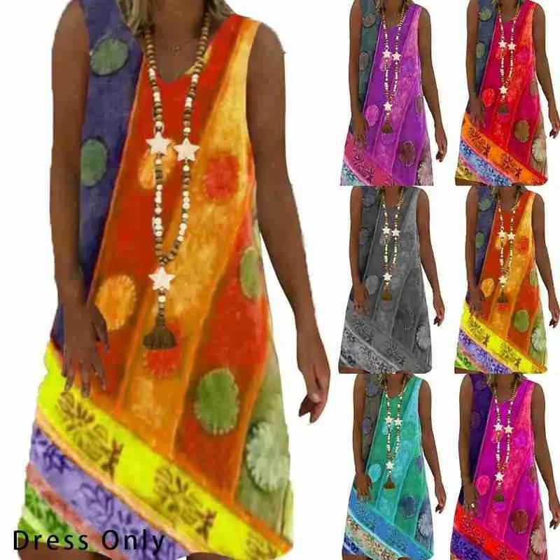 Women Loose Beach Dress Summer Boho Sleeveless Floral Printed Big Swing Dresses Plus Size Sexy Casual Spaghetti Strap Mini Dress
Women Loose Beach Dress Summer Boho Sleeveless Floral Printed Big Swing Dresses Plus Size Sexy Casual Spaghetti Strap Mini Dress
