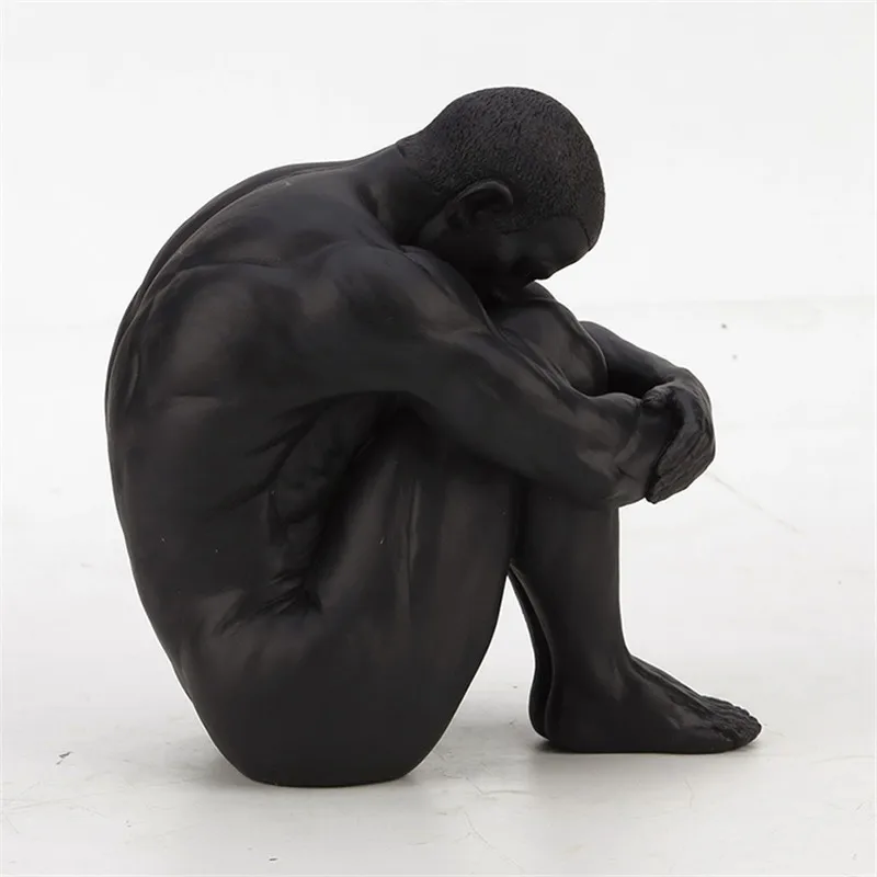 Resin Naked Man Sitting Position Holding A Leg Sculpture Wine Cabinet Craftwork Statue Home Decor Birthday Gift A1699
Resin Naked Man Sitting Position Holding A Leg Sculpture Wine Cabinet Craftwork Statue Home Decor Birthday Gift A1699