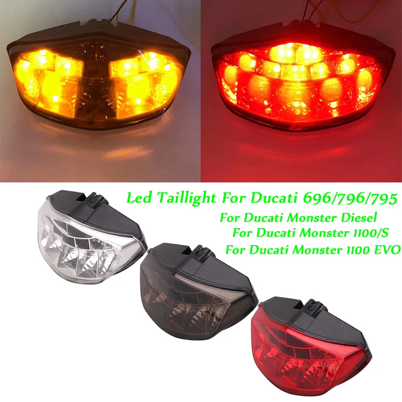 Led Taillight Set Modified For Ducati Monster 696/795/796/1100 EVO/Diesel/1100/1100S Motorcycle Refit Rear Brake Turn Signal
Led Taillight Set Modified For Ducati Monster 696/795/796/1100 EVO/Diesel/1100/1100S Motorcycle Refit Rear Brake Turn Signal