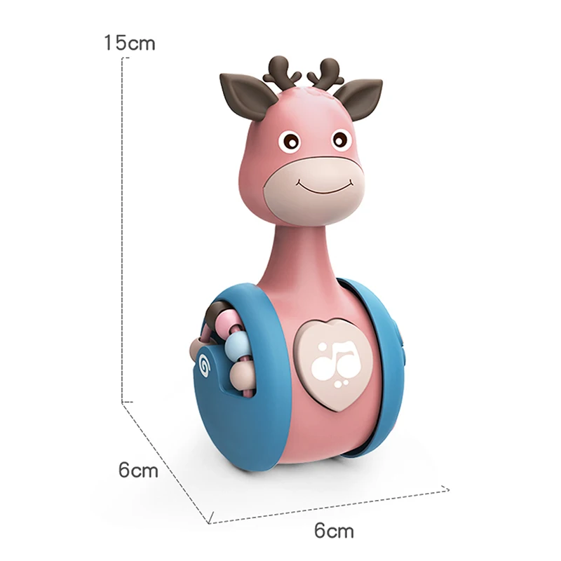 Sliding Deer Baby Tumbler Rattle Learning Education Toys Newborn Teether Infant Hand Bell Mobile Stroller Music Roly-poly Toy
Sliding Deer Baby Tumbler Rattle Learning Education Toys Newborn Teether Infant Hand Bell Mobile Stroller Music Roly-poly Toy