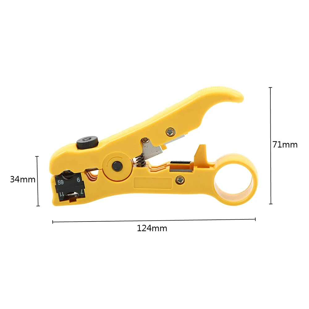 Multi-functional Electric Stripping Tools for UTP/STP RG59 RG6 RG7 RG11 Cutter Striper Cable Wire Pliers
Multi-functional Electric Stripping Tools for UTP/STP RG59 RG6 RG7 RG11 Cutter Striper Cable Wire Pliers