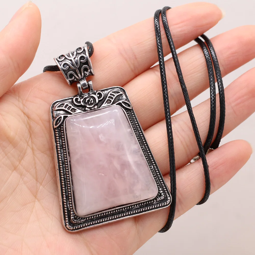Hot Sale Natural Alloy Gem Necklace Sweater Chain Personality Retro Trapezoidal Handmade Crafts DIY Necklaces Pendant Making
Hot Sale Natural Alloy Gem Necklace Sweater Chain Personality Retro Trapezoidal Handmade Crafts DIY Necklaces Pendant Making
