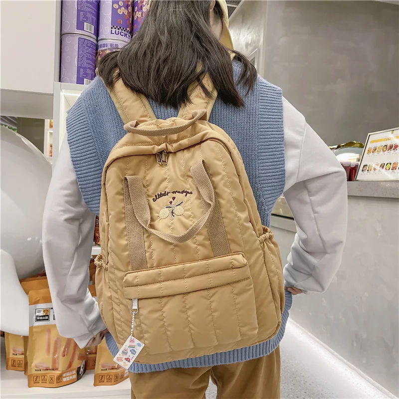 Solid Color Soft Women Backpack Fashion Youth Korean Style Shoulder Bag Laptop Backpack Schoolbag for Teenager Girls Boys Travel
Solid Color Soft Women Backpack Fashion Youth Korean Style Shoulder Bag Laptop Backpack Schoolbag for Teenager Girls Boys Travel