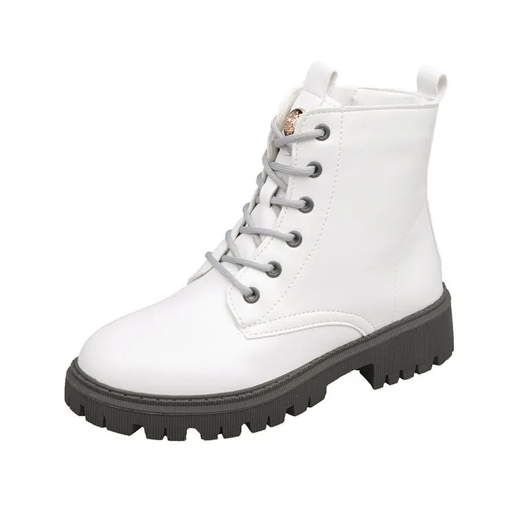 Women's Boots 2021 Lace-up Boots Shell-toe Martin Boots Thick Bottom British Fan Boots Mid-tube Short Boots Women
Women's Boots 2021 Lace-up Boots Shell-toe Martin Boots Thick Bottom British Fan Boots Mid-tube Short Boots Women
