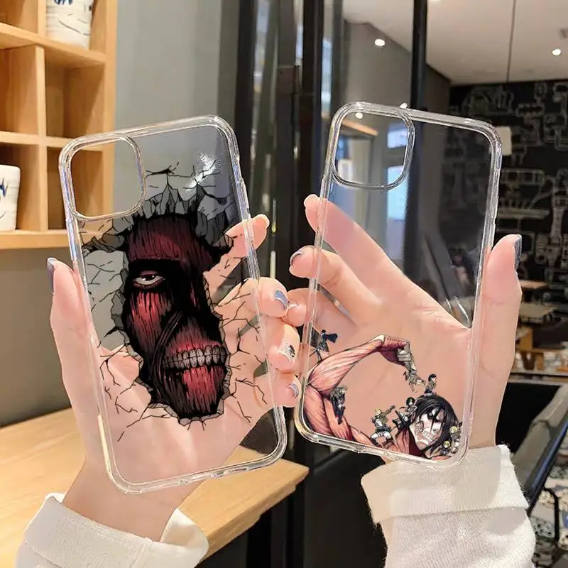 Attack on titan Phone Case Transparent soft For iphone 5 5s 5c se 6 6s 7 8 11 12 plus mini x xs xr pro max
Attack on titan Phone Case Transparent soft For iphone 5 5s 5c se 6 6s 7 8 11 12 plus mini x xs xr pro max