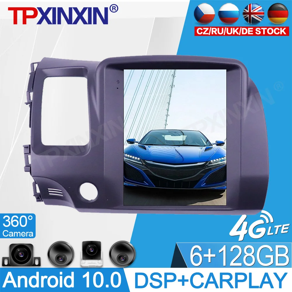 Android 10 128G For Honda Civic 2006 2007 2008 2009 - 2012 Car Player Radio GPS Navigation Auto Stereo Multimedia IPS Screen
Android 10 128G For Honda Civic 2006 2007 2008 2009 - 2012 Car Player Radio GPS Navigation Auto Stereo Multimedia IPS Screen