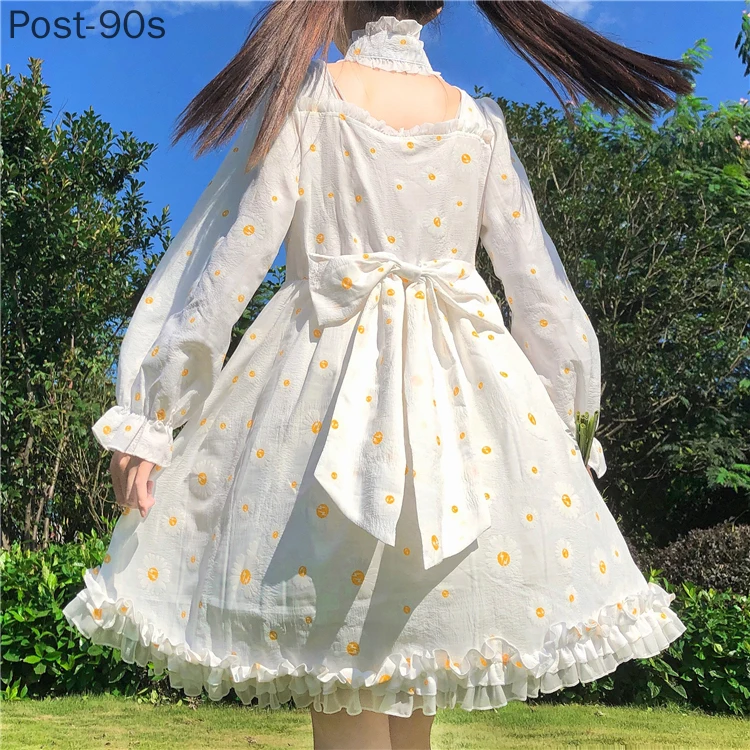 Japanese girl square bow daisy flower lolita dress summer white long puff sleeve lace adults cosplay dresses for women 2021 robe
Japanese girl square bow daisy flower lolita dress summer white long puff sleeve lace adults cosplay dresses for women 2021 robe