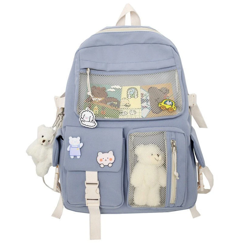 dropshipping 2021 Buckle Badge Women's Backpack Large Capacity Backpack Waterproof Nylon Female Schoolbag Kawaii Travel Bag
dropshipping 2021 Buckle Badge Women's Backpack Large Capacity Backpack Waterproof Nylon Female Schoolbag Kawaii Travel Bag
