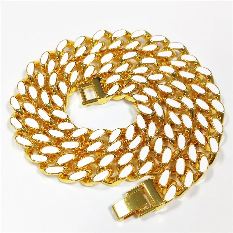 12.5mm Men Hip hop dripping oil Miami Cuban Necklace Chain Bracelets For Women Men Jewelry CZ Link Chain Dropshipping
12.5mm Men Hip hop dripping oil Miami Cuban Necklace Chain Bracelets For Women Men Jewelry CZ Link Chain Dropshipping