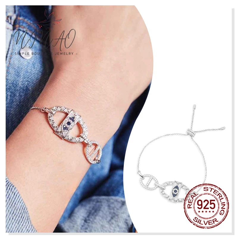 925 Sterling Silver Zircon Pin Bracelet Adjustable Festive Gifts for Girl Fashion Cold Wind Party High Quality Design Sense
925 Sterling Silver Zircon Pin Bracelet Adjustable Festive Gifts for Girl Fashion Cold Wind Party High Quality Design Sense