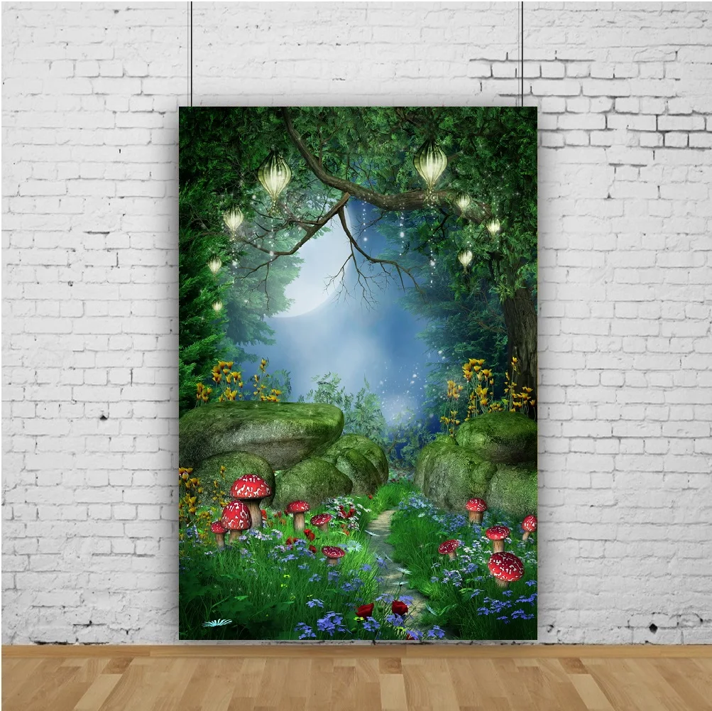 Painted Fairy Tale World Misty Mushrooms Portrait Photography Vinyl Background Decor Photocall Backdrop for Photo Studio Props
Painted Fairy Tale World Misty Mushrooms Portrait Photography Vinyl Background Decor Photocall Backdrop for Photo Studio Props
