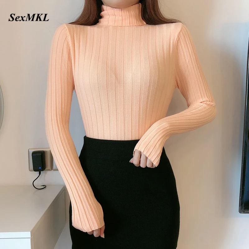 Women Casual Winter Sweaters 2022 Fashion Long Sleeve Turtleneck White Pullovers Korean Clothes Elegant Sexy Pink Basic Sweater 
Women Casual Winter Sweaters 2022 Fashion Long Sleeve Turtleneck White Pullovers Korean Clothes Elegant Sexy Pink Basic Sweater