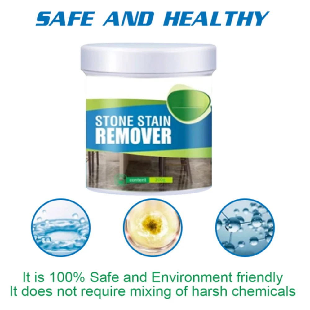 Stone Stain Odor Remover Powerful Kitchen Floor Stone Cleaning Powder Oil Stain Cleaner Household Cleaning Tools
Stone Stain Odor Remover Powerful Kitchen Floor Stone Cleaning Powder Oil Stain Cleaner Household Cleaning Tools