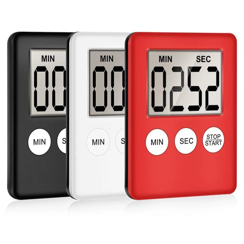 Mini LCD Digital Kitchen Timer Electronic Cooking Timers Square Countdown Alarm Clock Count-Down Up Sleep Stopwatch Clocks
Mini LCD Digital Kitchen Timer Electronic Cooking Timers Square Countdown Alarm Clock Count-Down Up Sleep Stopwatch Clocks